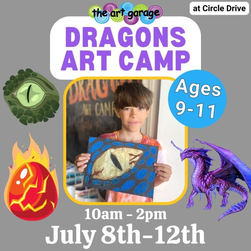 Dragons - Circle Drive – The Art Garage Austin