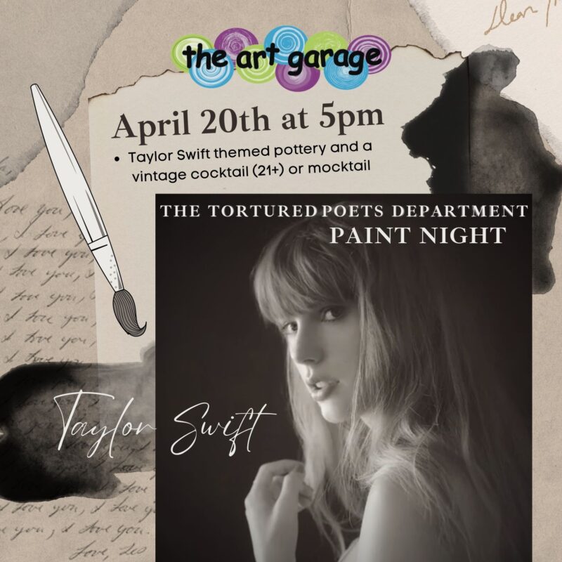 Taylor Swift TTPD Paint Night - Circle Drive – The Art Garage Austin