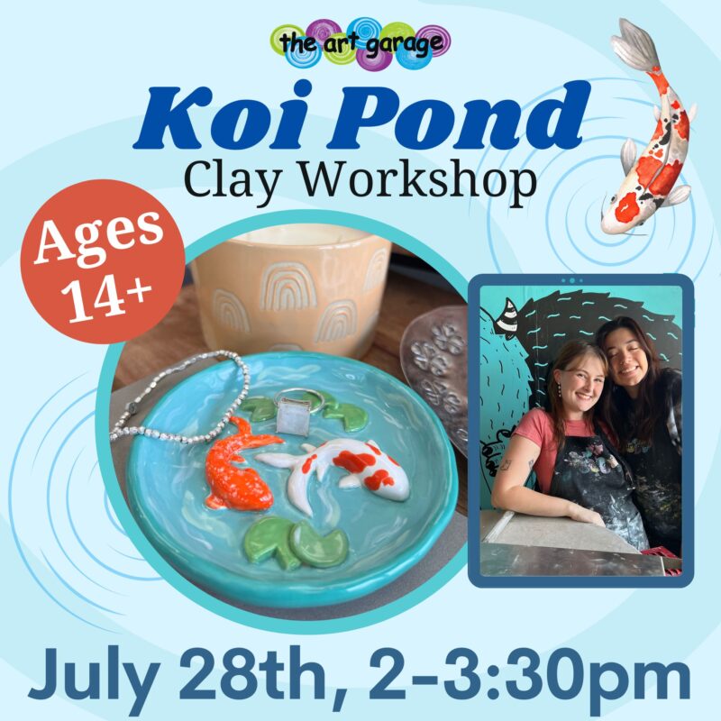 Koi Pond Clay Workshop - North Lamar – The Art Garage Austin